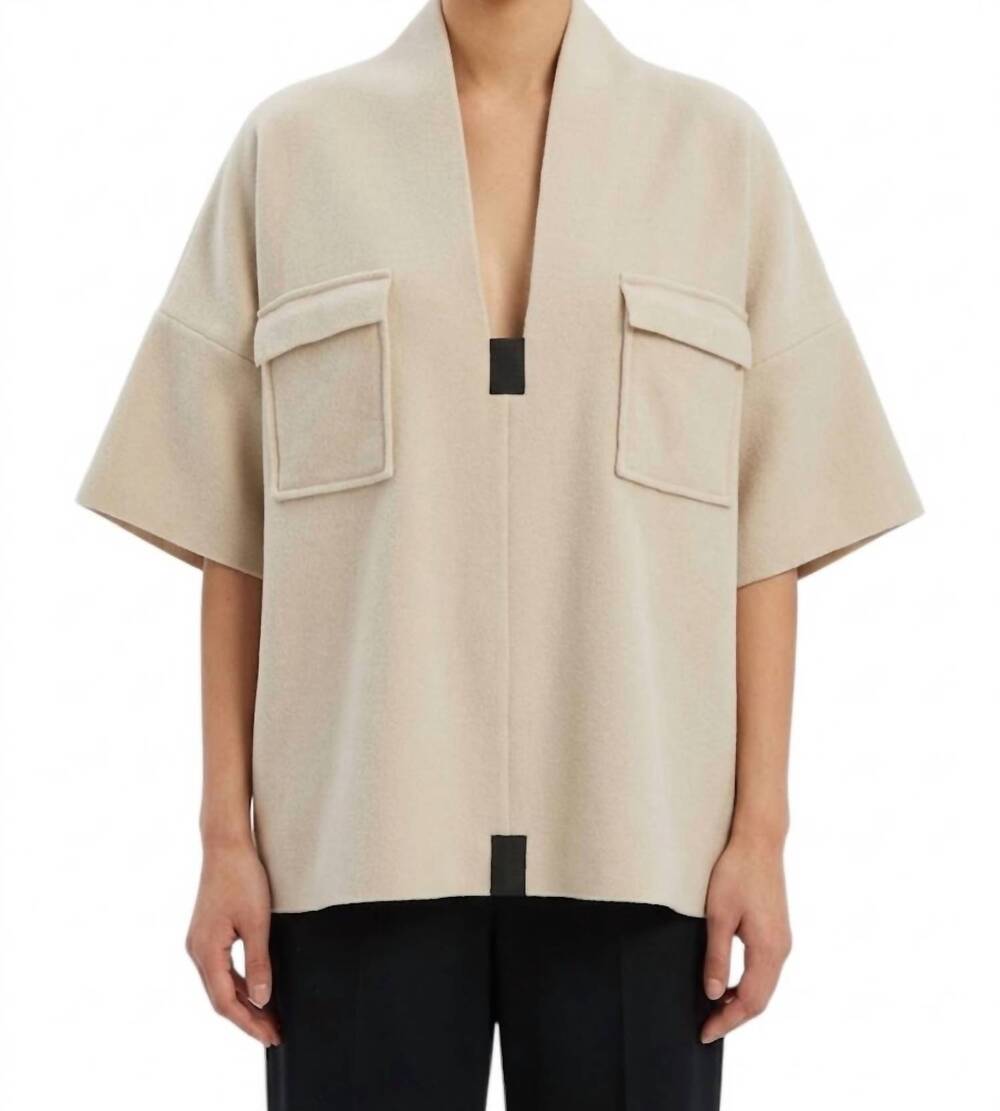 NEW HENRIETTE STEFFENSEN fleece v neck blouse in kit
